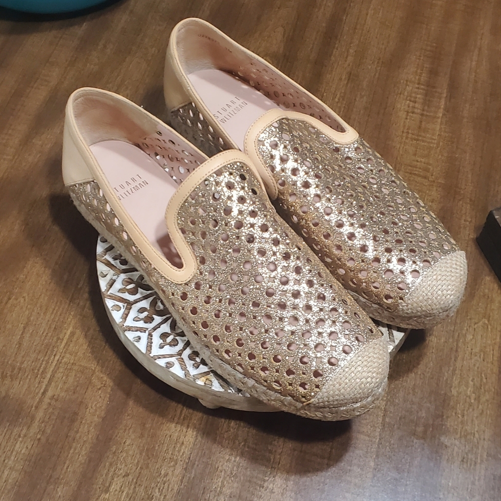 Gold Slip-On Women Shoes